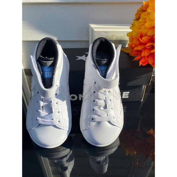 Converse Pro Leather High Top Toddler Shoes Size 9 - Picture 3 of 9